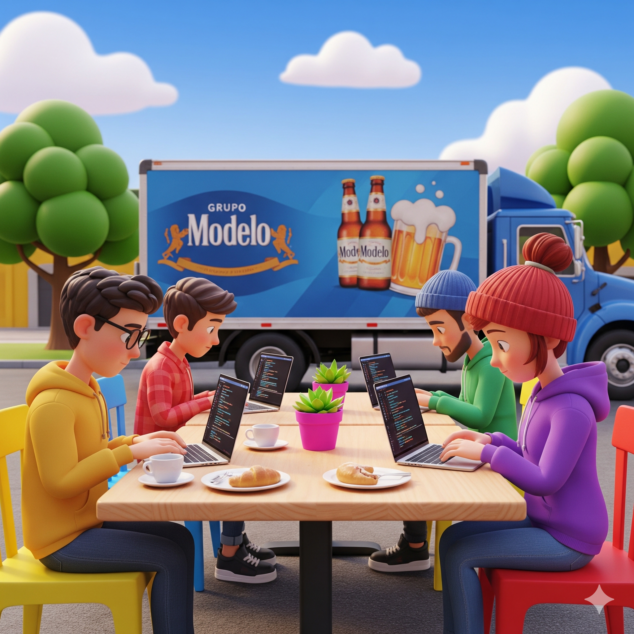 Equipo programando SAOM en CMC